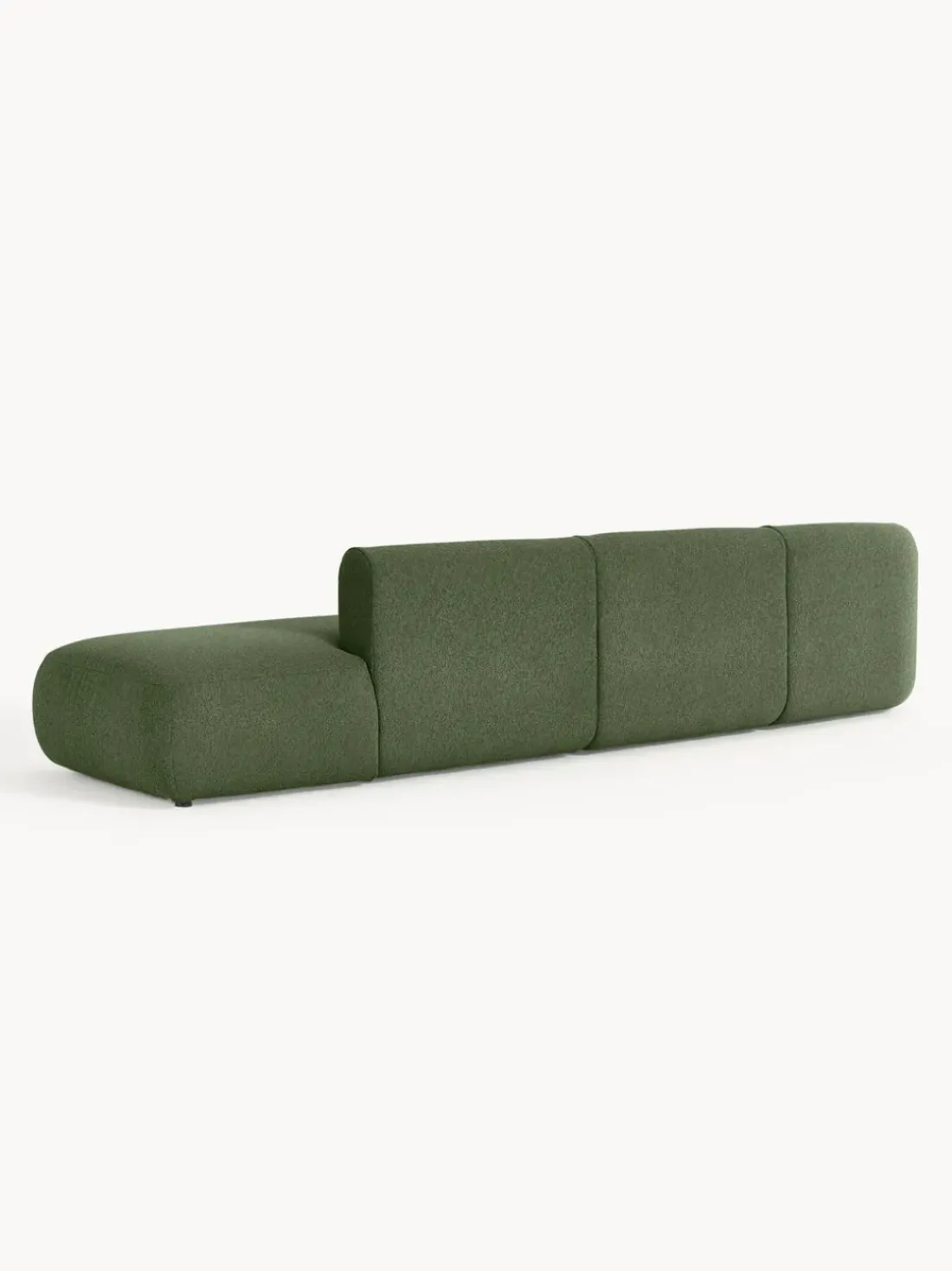Diván modular grande en tejido bouclé Sofia