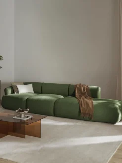 Diván modular grande en tejido bouclé Sofia