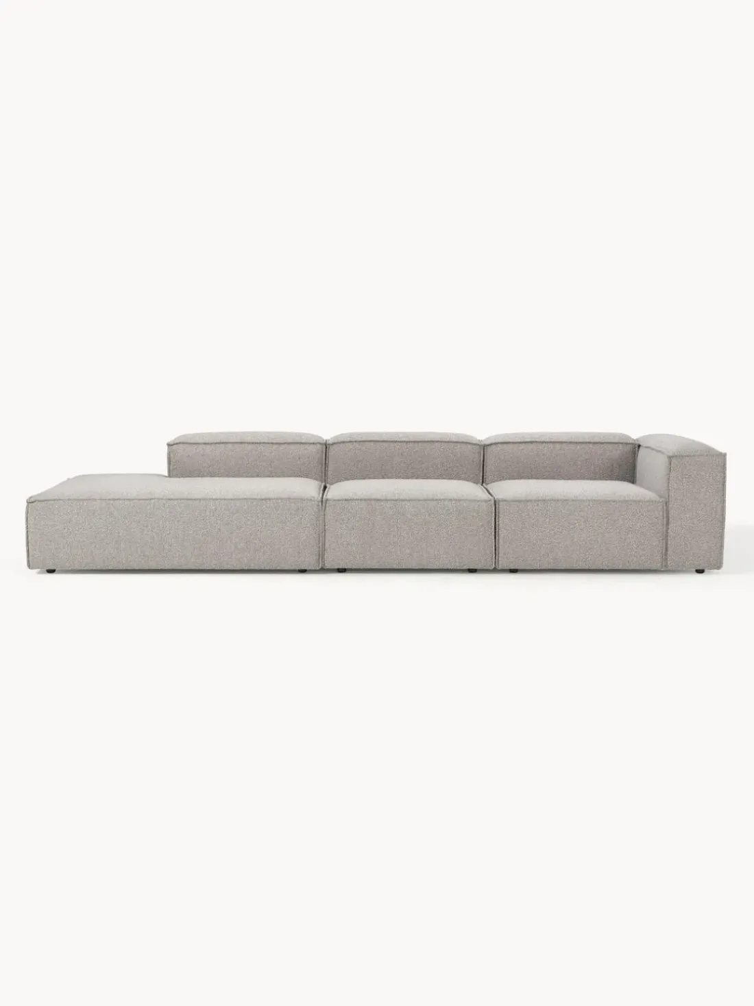 Diván modular grande en tejido bouclé Lennon