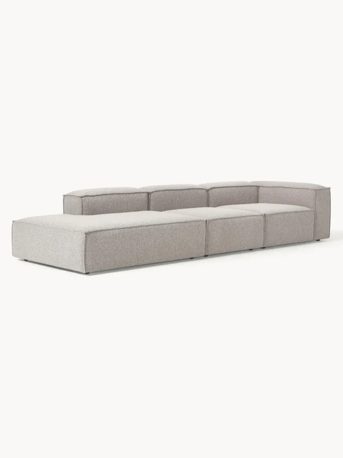 Diván modular grande en tejido bouclé Lennon