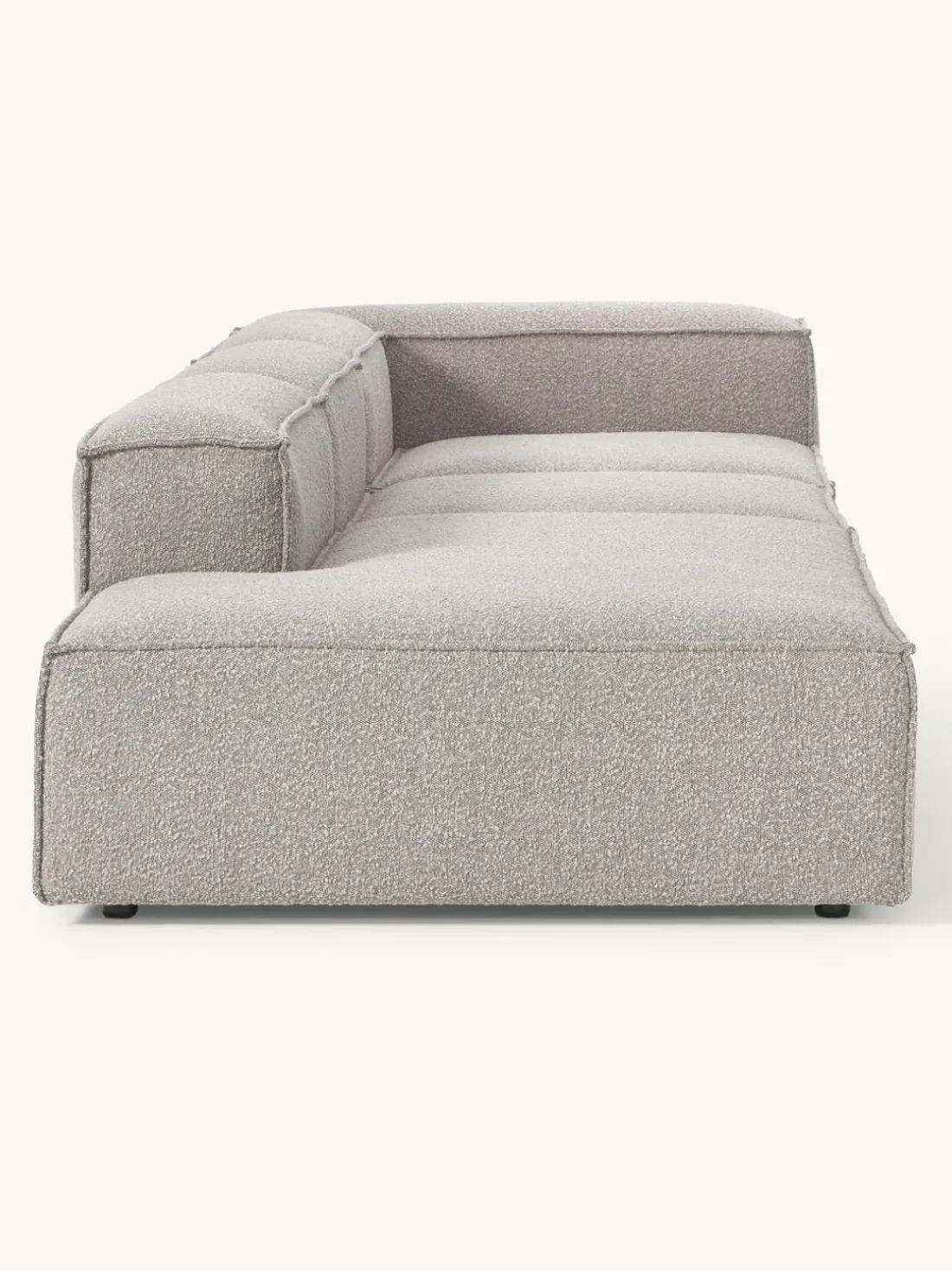 Diván modular grande en tejido bouclé Lennon