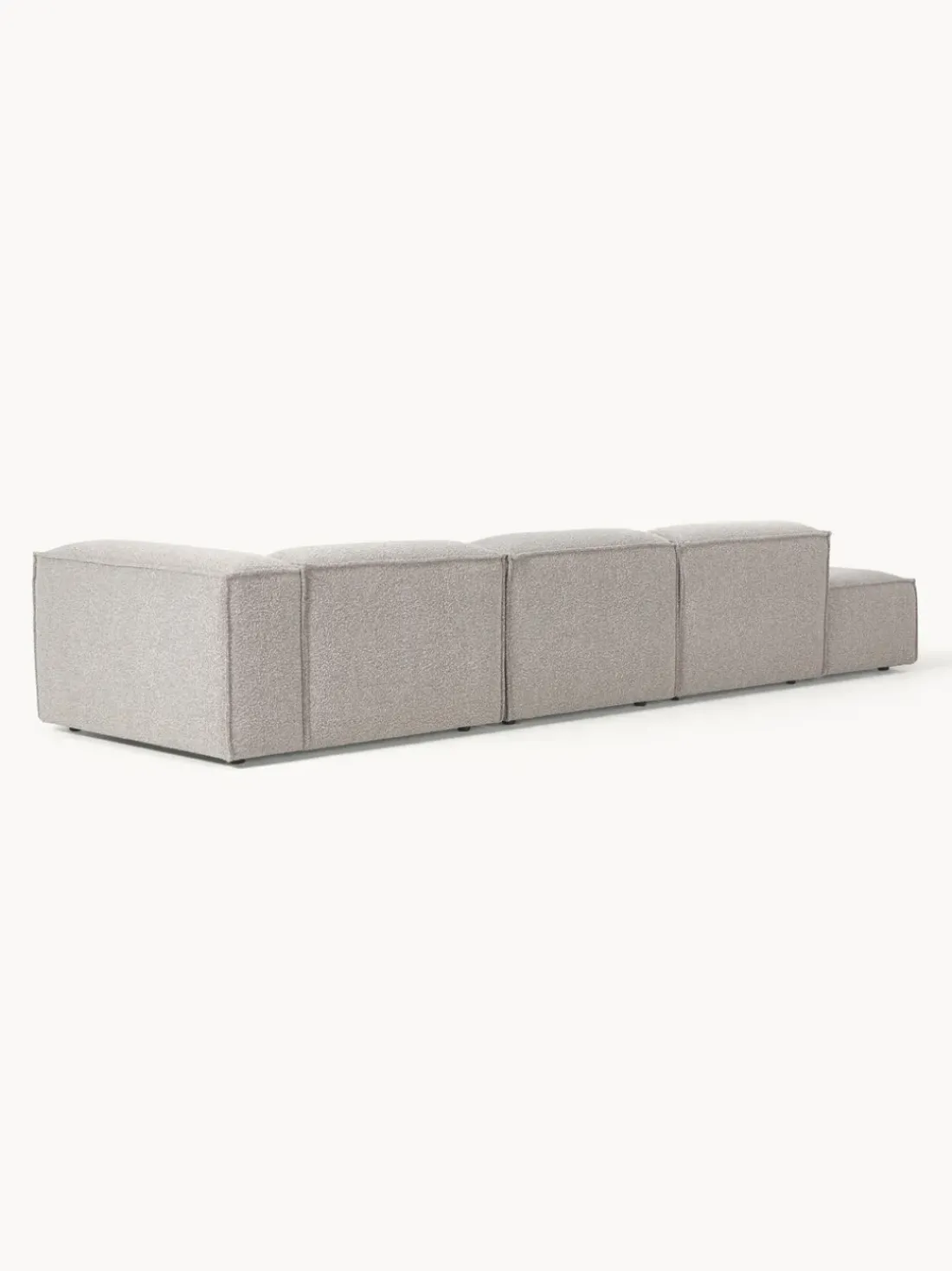 Diván modular grande en tejido bouclé Lennon