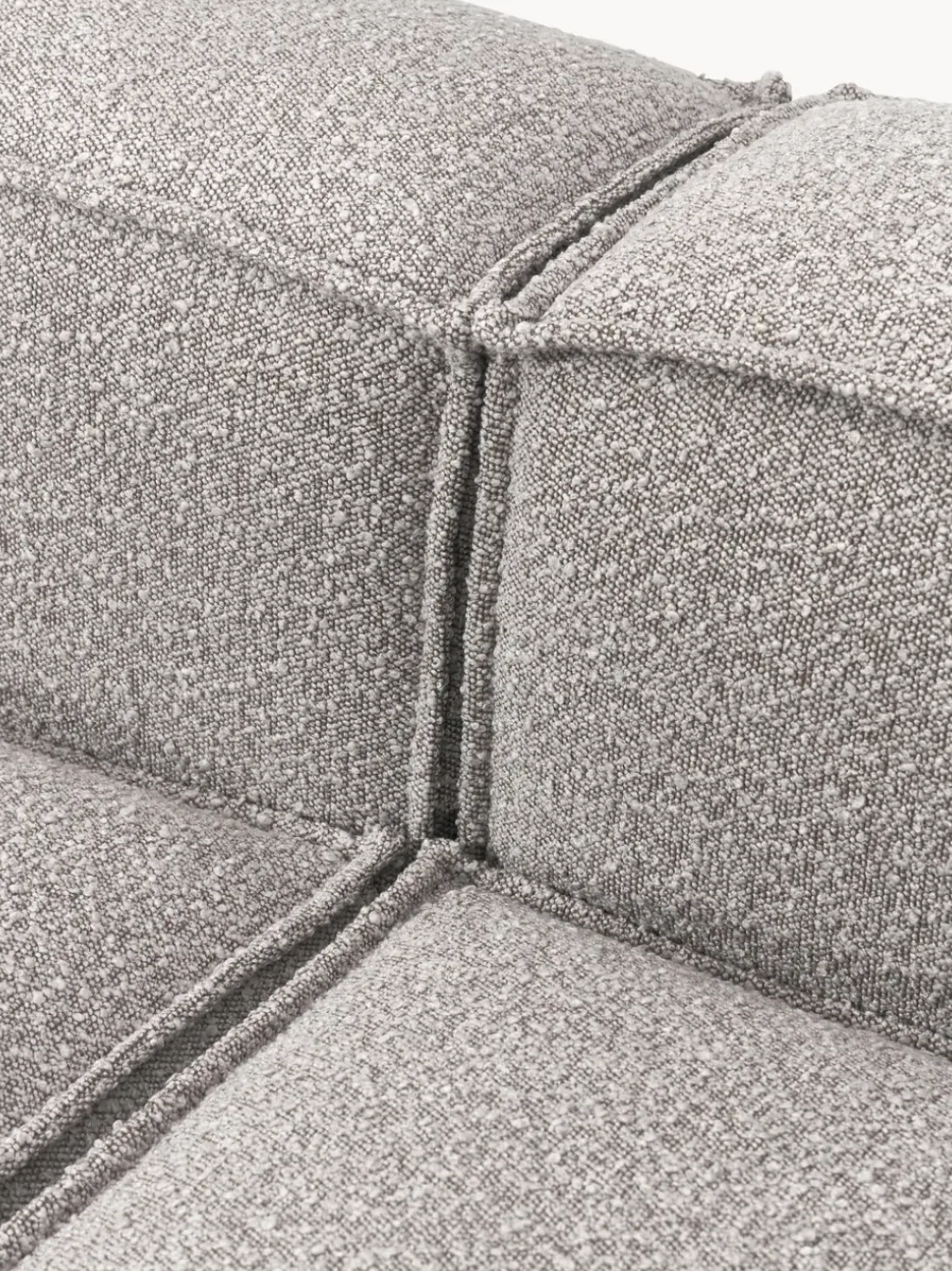 Diván modular grande en tejido bouclé Lennon