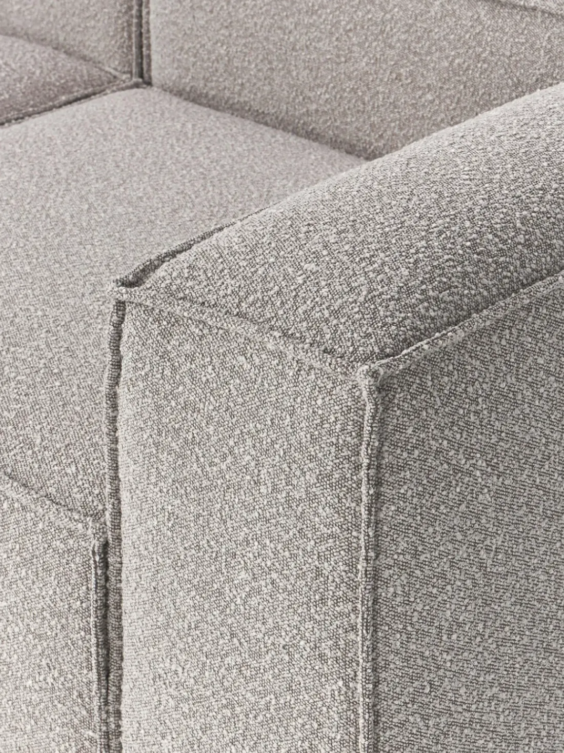 Diván modular grande en tejido bouclé Lennon