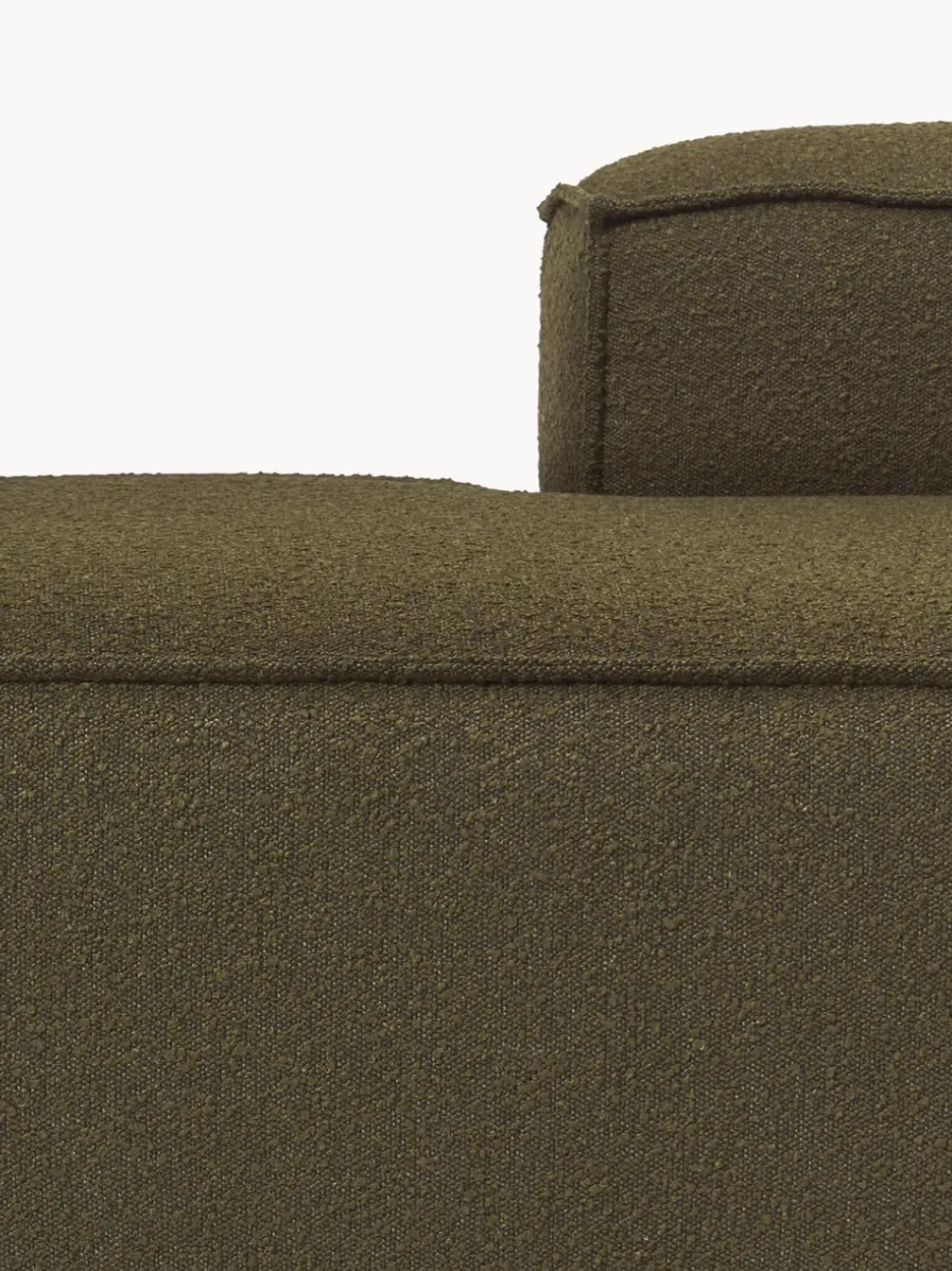 Diván modular grande en tejido bouclé Lennon