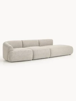 Diván modular grande en tejido bouclé Sofia