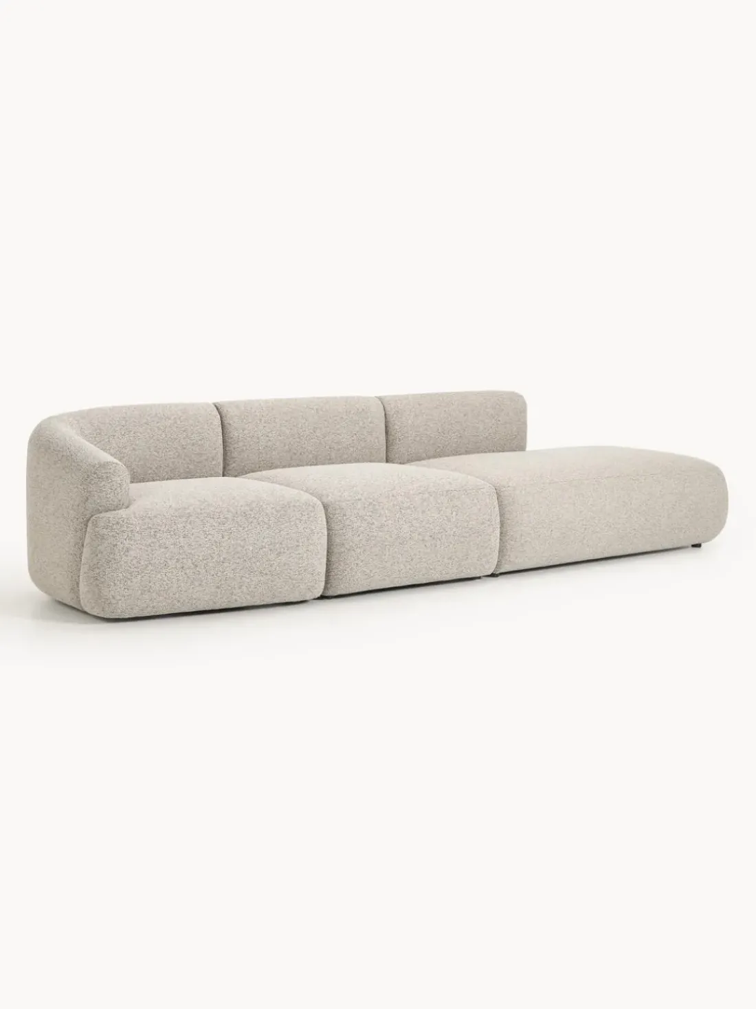 Diván modular grande en tejido bouclé Sofia
