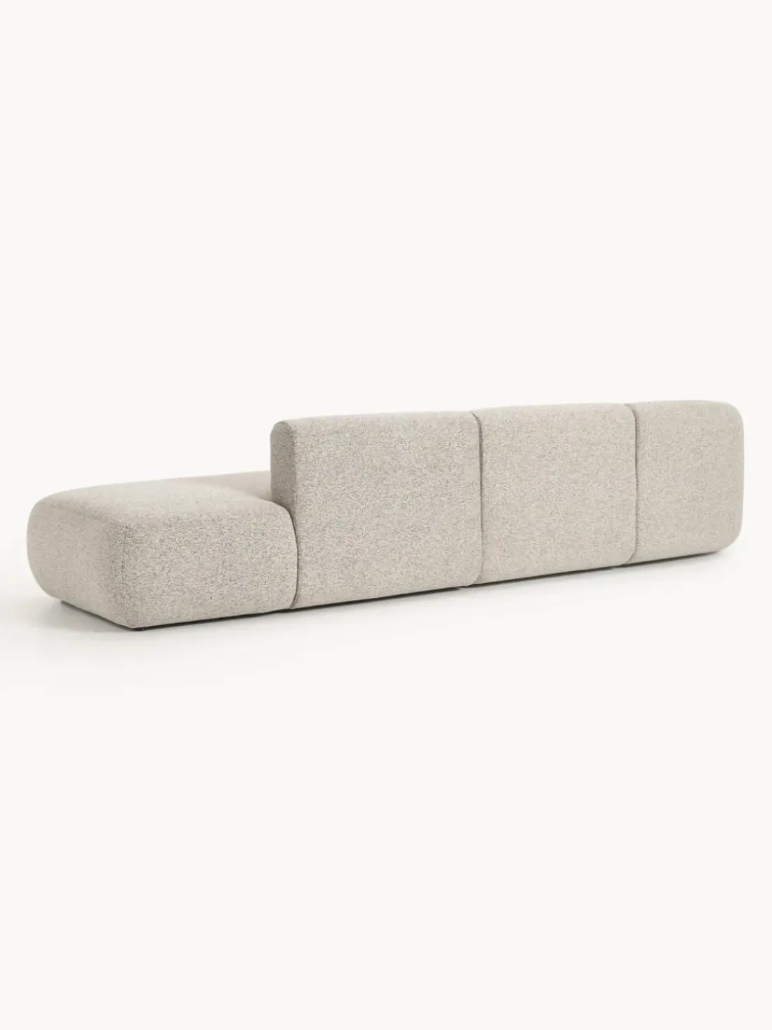 Diván modular grande en tejido bouclé Sofia