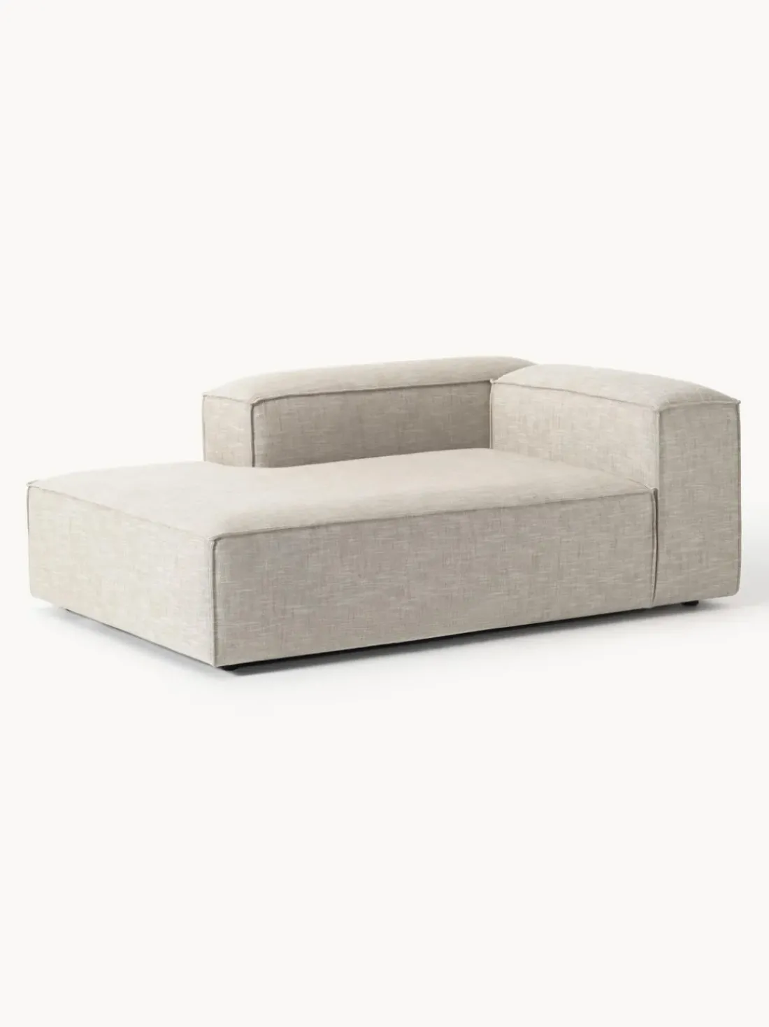 Diván rinconero modular de mezcla de lino Lennon