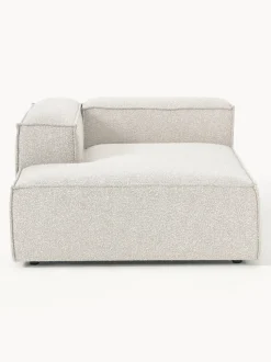 Diván rinconero modular en tejido bouclé Lennon