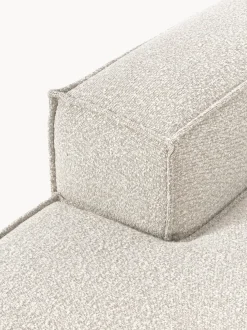 Diván rinconero modular en tejido bouclé Lennon
