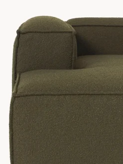 Diván rinconero modular en tejido bouclé Lennon