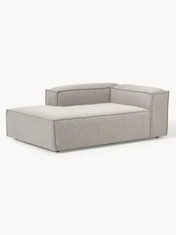 Diván rinconero modular en tejido bouclé Lennon