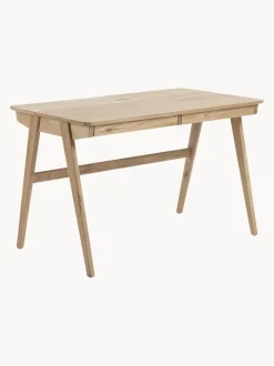 Escritorio de madera con apertura para cables Jacques