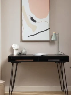 Escritorio de madera de mango y metal Tova