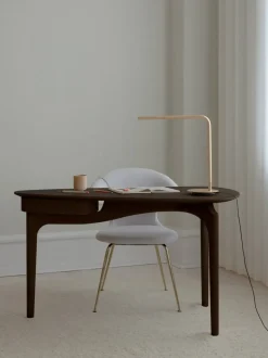 Escritorio de madera de roble con cajón Duende
