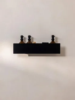 Estante de ducha de metal artesanal Shea, 50 cm