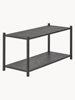 Estantería baja de madera de roble Sceene