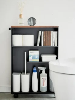 Estantería de baño con ruedas Tower