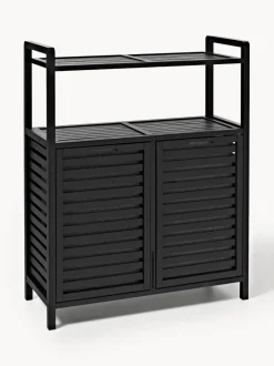 Estantería de baño de bambú con cestos de ropa Kit