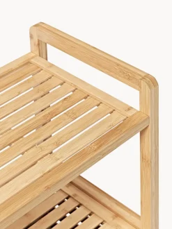 Estantería de baño de bambú con cestos de ropa Kit