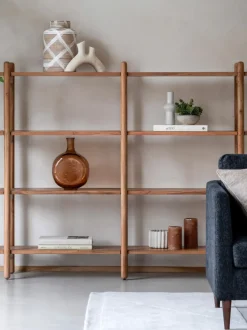 Estantería de madera de acacia Cannes