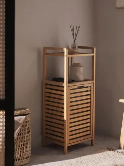 Estanteria de baño con cesta de lavandería Kit