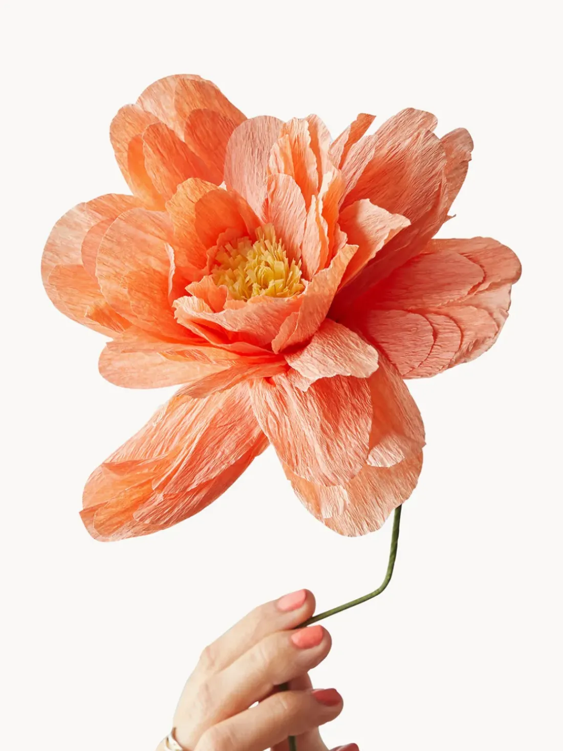 Flor artificial artesanal Grand Peony