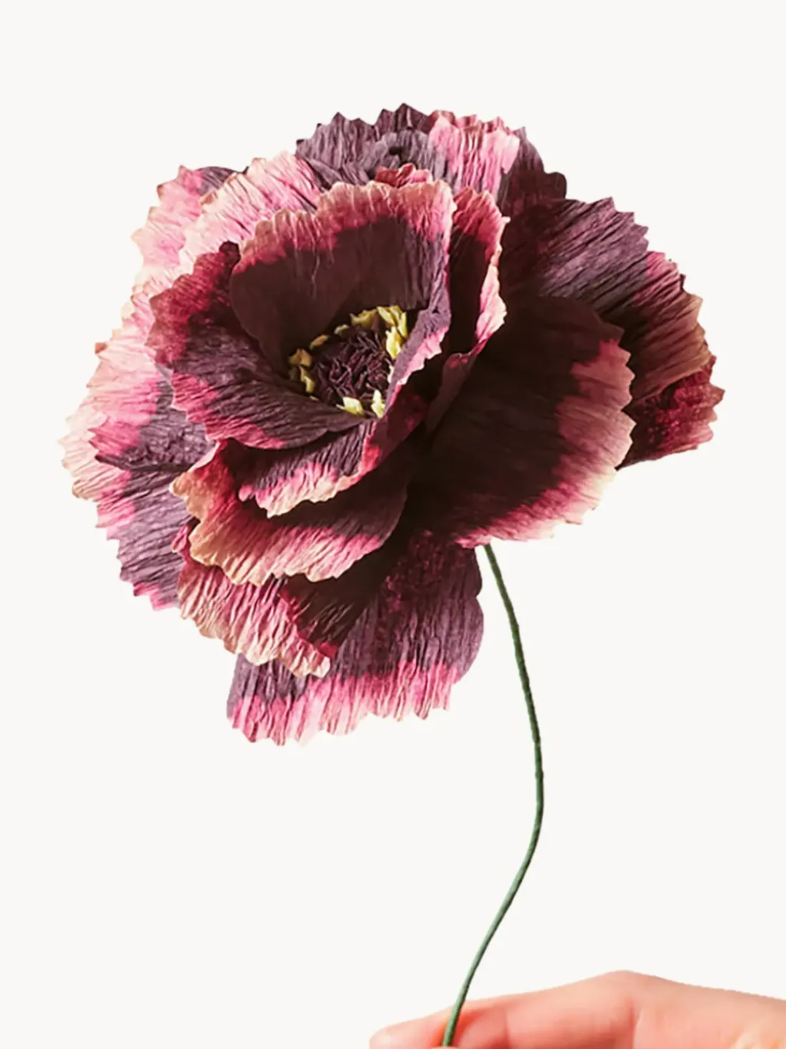 Flor artificial artesanal Peony