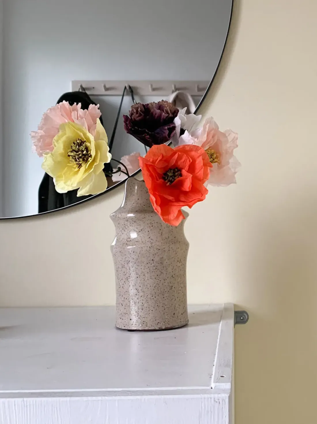 Flor artificial artesanal Poppy