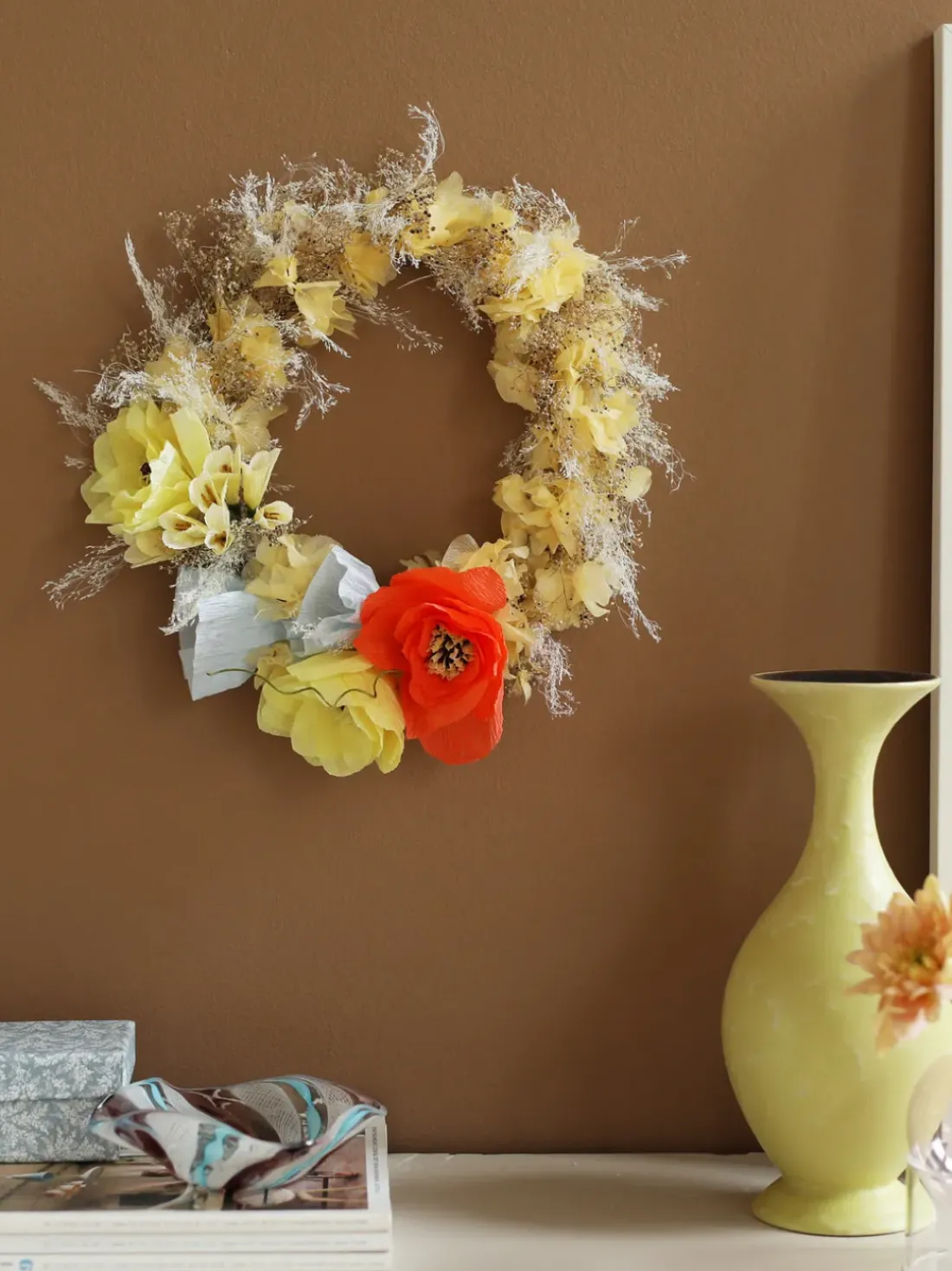 Flor artificial artesanal Poppy