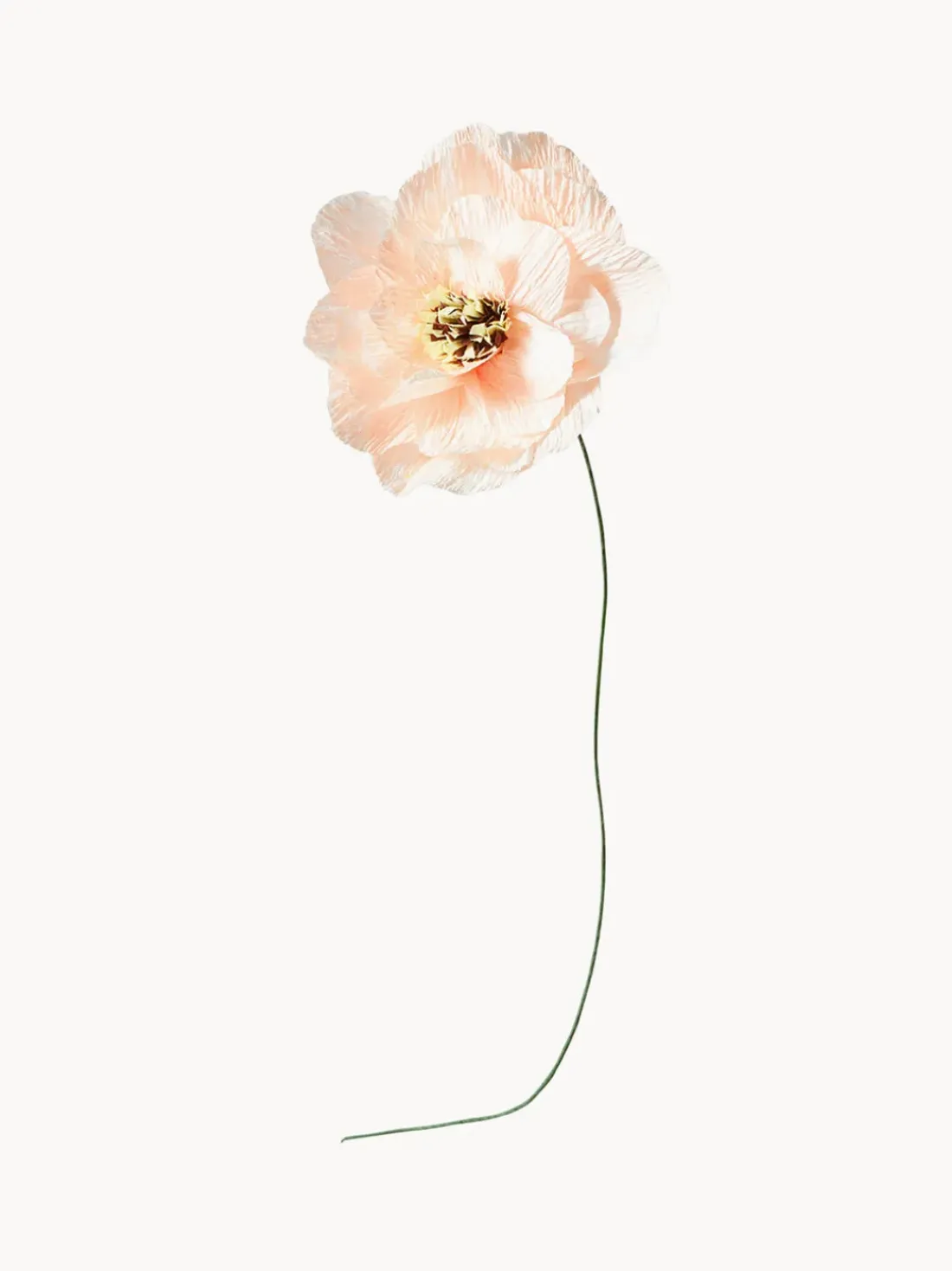 Flor artificial artesanal Poppy