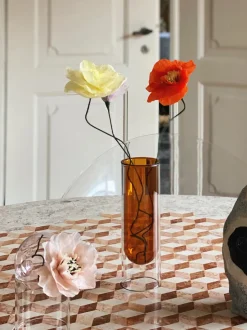 Flor artificial artesanal Poppy