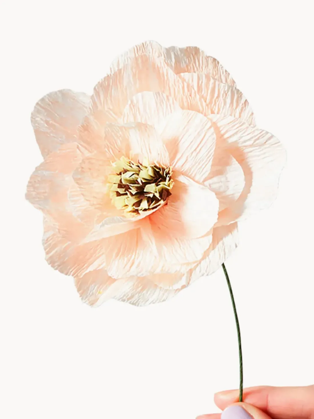 Flor artificial artesanal Poppy