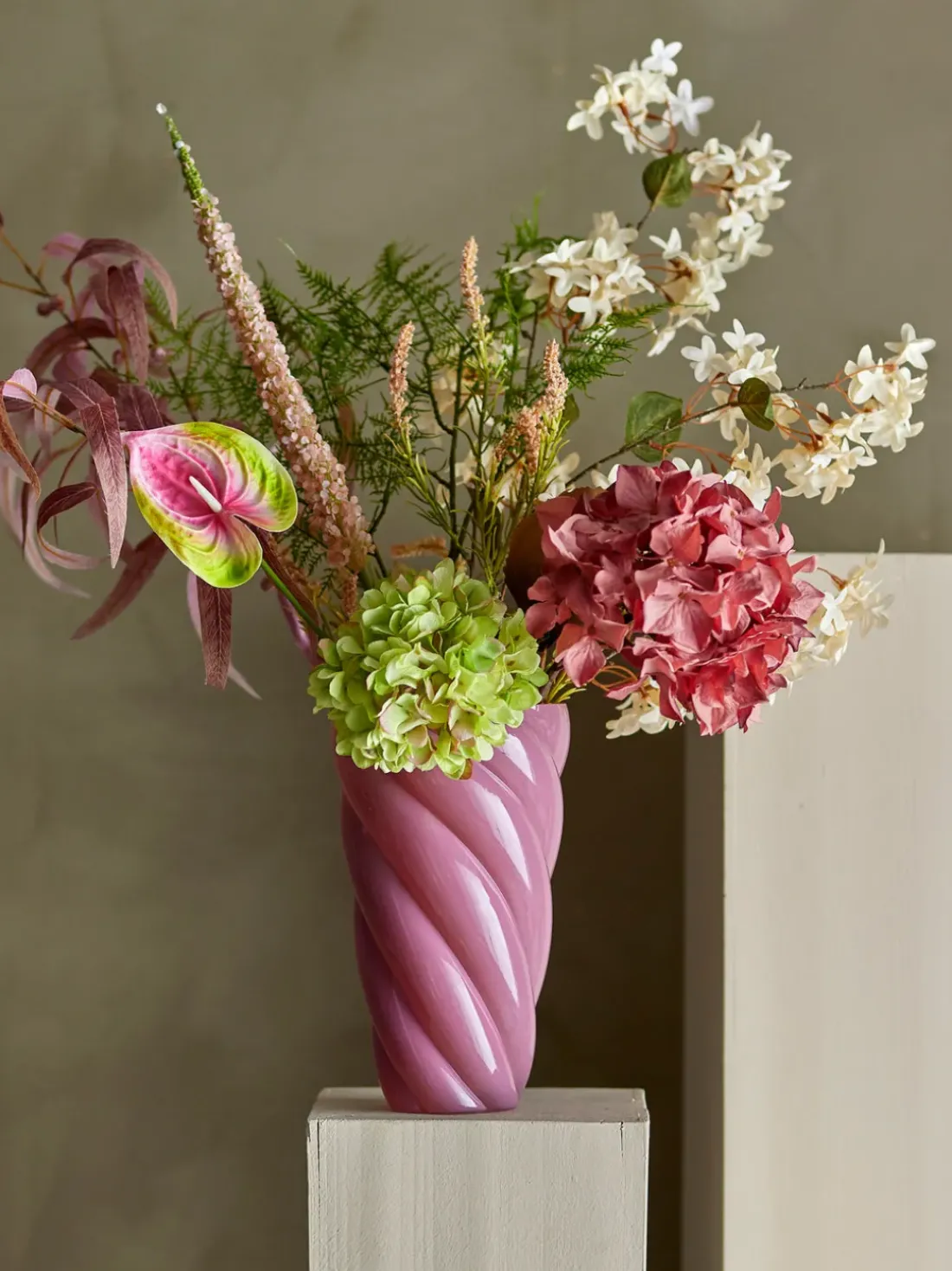 Flor artificial Hortensie