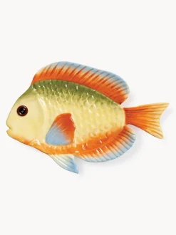 Fuente artesanal de dolomita Fish, 26 x 17 cm