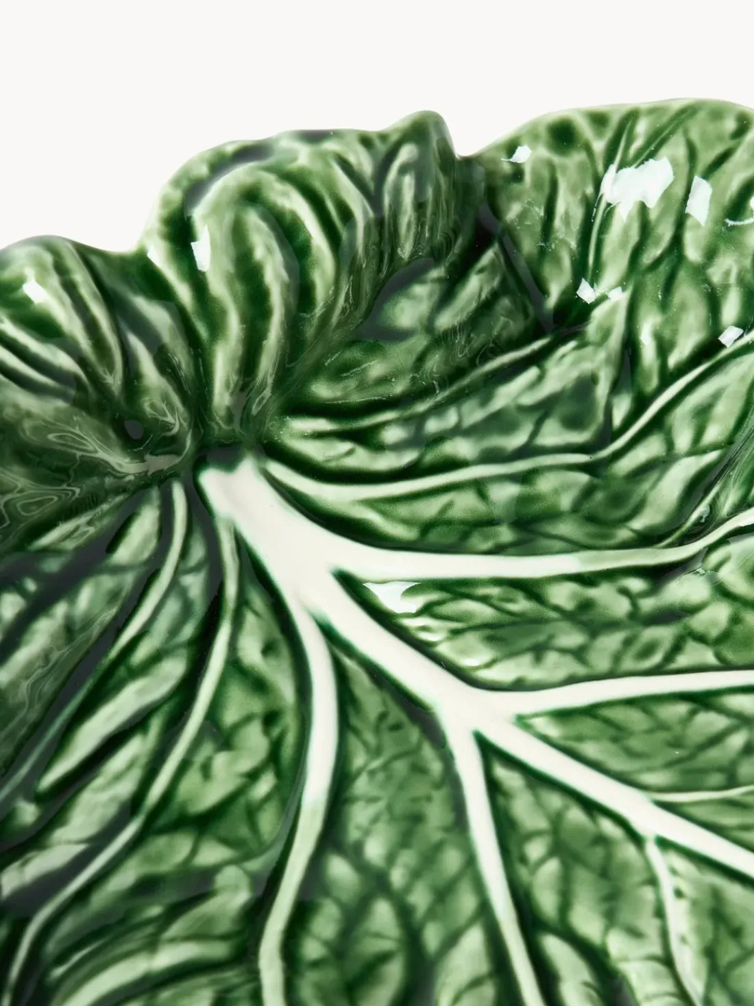 Fuente de servir pintada a mano Cabbage