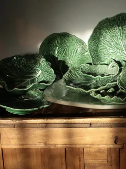 Fuente de servir pintada a mano Cabbage