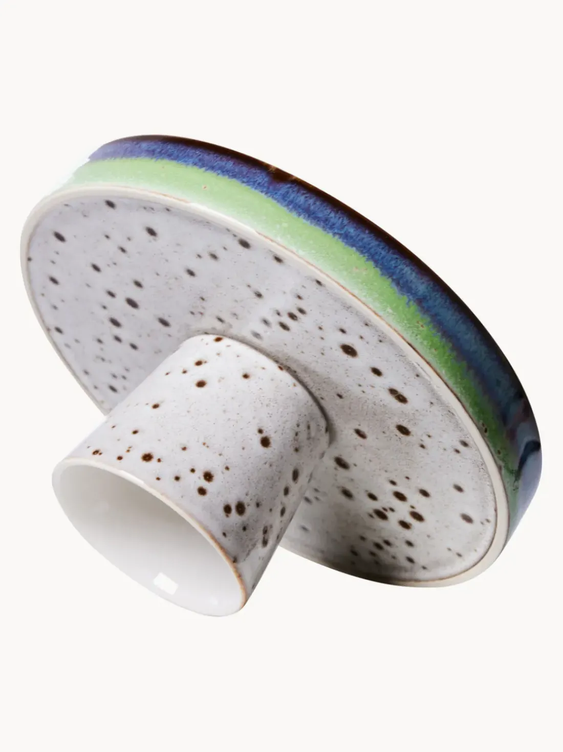 Fuente para postre artesanal 70's
