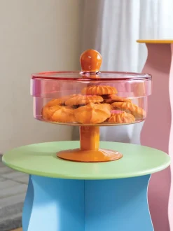 Fuente para postre de vidrio Duo