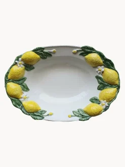 Fuente pintada a mano Lemon