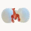 Fuente pintada a mano Lobster