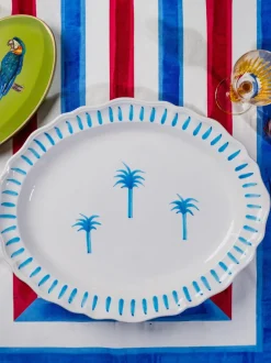 Fuente pintado a mano The Palms