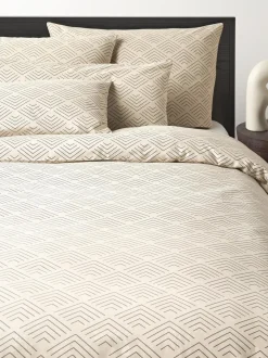 Funda de almohada de algodón estampado Milano