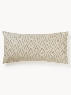 Funda de almohada de algodón estampado Milano