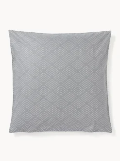 Funda de almohada estampada de algodón Milano