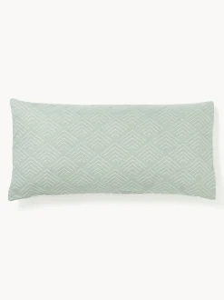 Funda de almohada estampada de algodón Milano