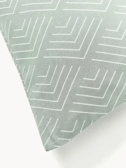 Funda de almohada estampada de algodón Milano