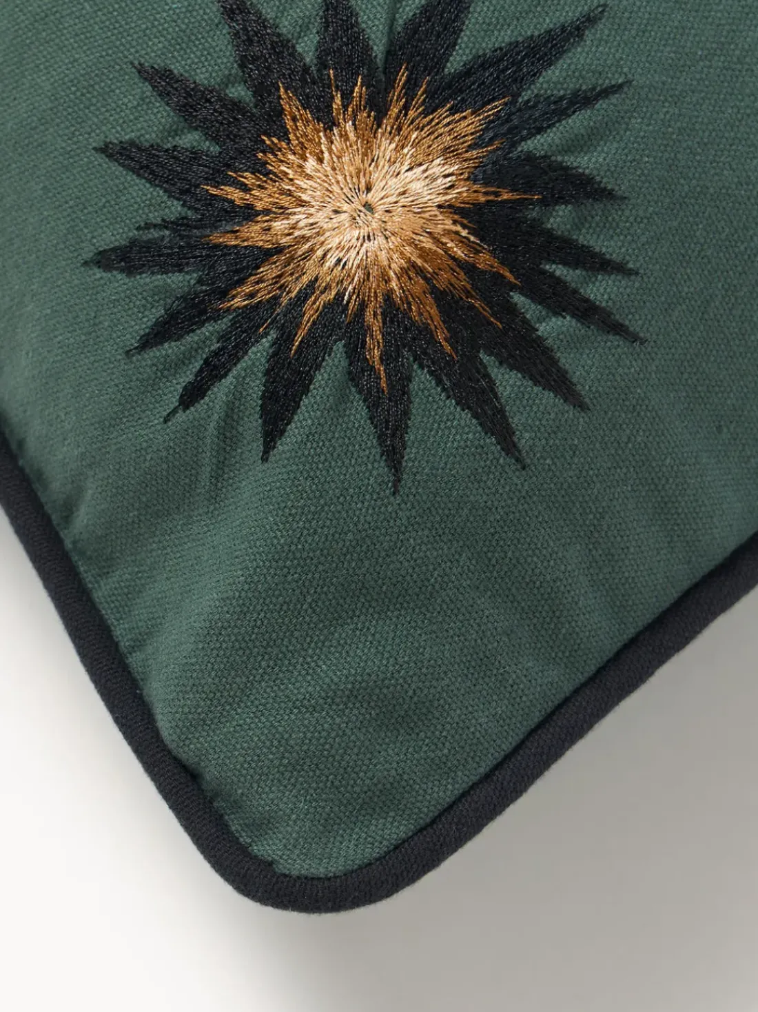 Funda de cojín decorativo de algodón artesanal Velvety
