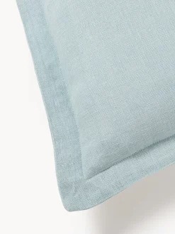 Funda de cojín de lino con dobladillo elevado Taryn